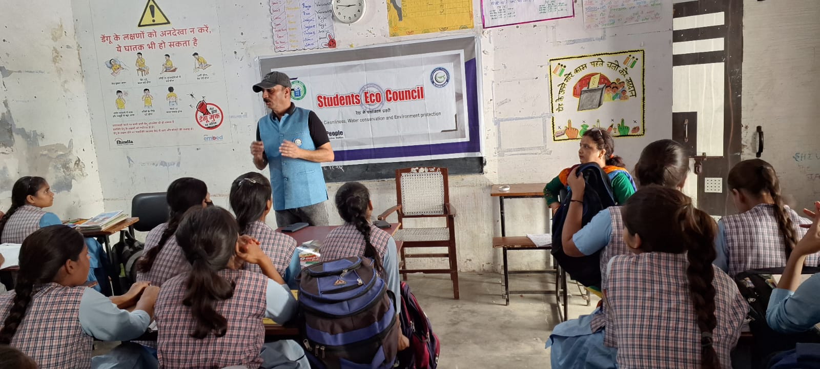 MEETING FOR ENVIRONMENT WITH ECO COUNCIL OF GURU NANAK GIRLS INTER COLLEGE